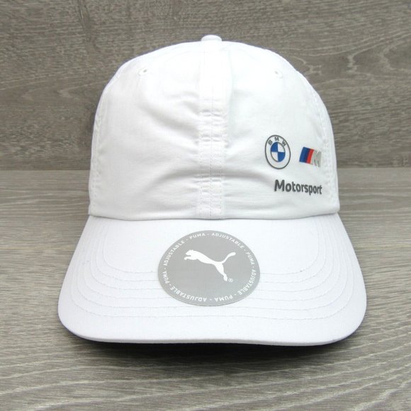 Puma BMW M Motorsport White Baseball Cap Hat Adult One Size Fit NEW - Picture 2 of 14